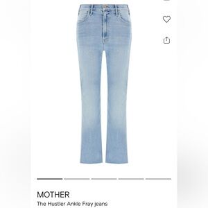 MOTHER The Hustler Ankle Fray. Size 27. Wash is Au Revoir.